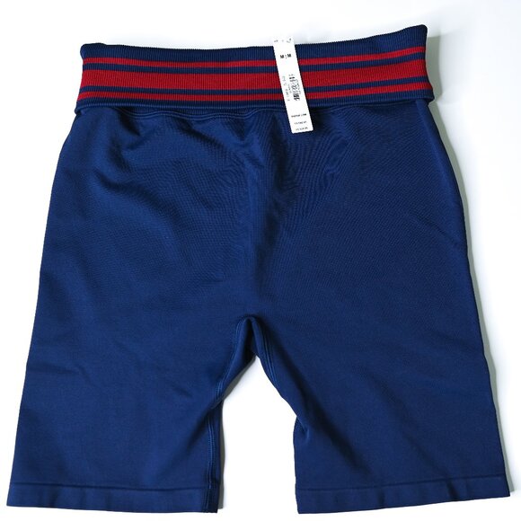 PINK Victoria's Secret Pants - VICTORIA'S SECRET PINK Navy Seamless Flip-It Bike Yoga Workout Shorts - Sz Med
